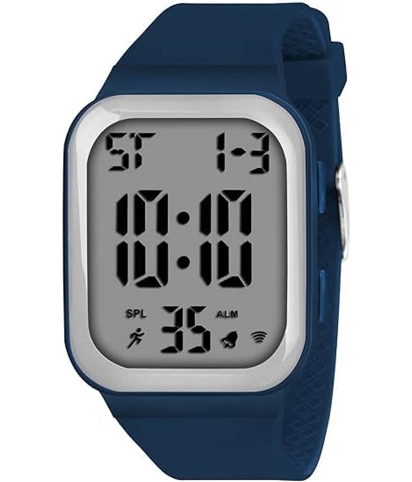 Svats Blue Silicon Digital Men's Watch
