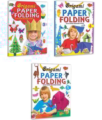 Sawan Present Set Of 3 Origami Books | Orgami Paper Folding-3,4 & 5 (Pin Binding, Manoj Publications Editorial Board)