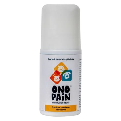 Ono-Pain Herbal Pain Relief Roll-On for Pets | Ayurvedic Pain Reliever for Dogs, Cats & All Pets | Paraben & Mineral Oil-Free | 50 ml Ono-Pain Herbal Pain Relief Roll-On for Pets | Ayurvedic Pain Reliever for Dogs, Cats & All Pets | Paraben & Mineral Oil-Free | 50 ml