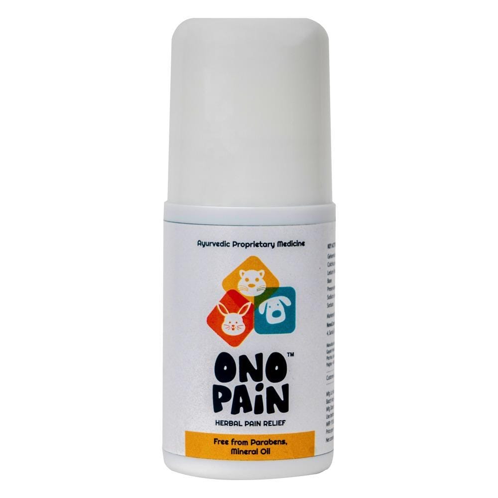 Ono-Pain Herbal Pain Relief Roll-On for Pets | Ayurvedic Pain Reliever for Dogs, Cats & All Pets | Paraben & Mineral Oil-Free | 50 ml