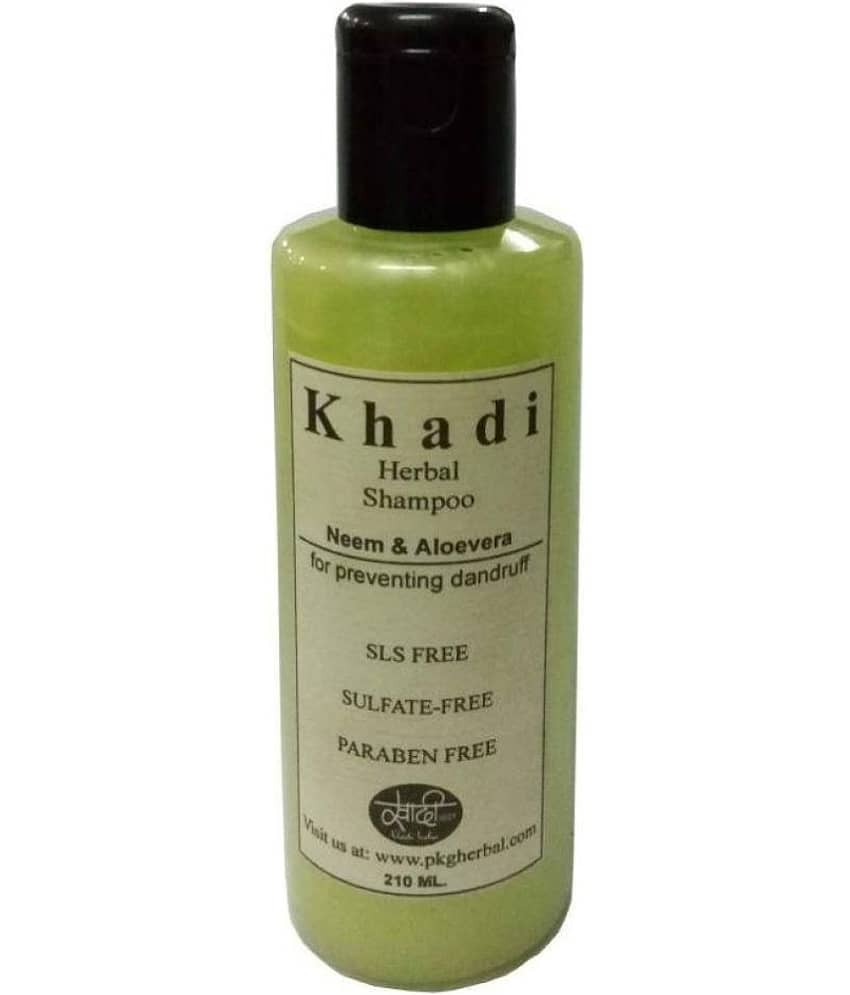 Khadi Herbal Neem & Aloe Vera SLS, Sulfate and Paraben Free Shampoo 210 ml