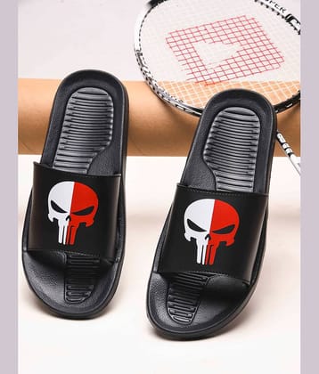 Q tick Black Men's Slide Flip Flop