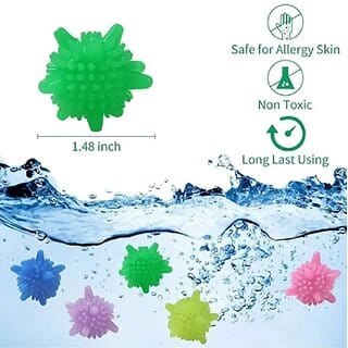 Washing Machine Cleaner Balls, Reusable Tangle Free Clothes Cleaning Ball, Unique Shape Best for Clean and Pack Of 10