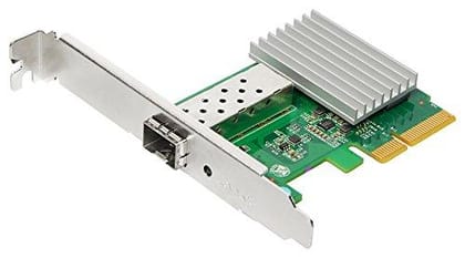 Edimax 10G Ethernet PCIe Adapter for Server, Converts PCIe 2.0 x4 Slot to 10G SFP+ Fiber Slot, Low Profile Bracket Included (EN-9320SFP+) Edimax 10G Ethernet PCIe Adapter for Server, Converts PCIe 2.0 x4 Slot to 10G SFP+ Fiber Slot, Low Profile Bracket Included (EN-9320SFP+)