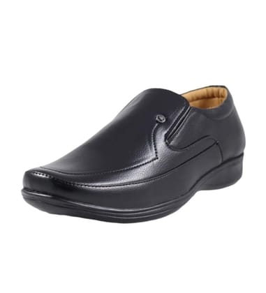 Mens Faux Leather Formal Shoes Size 8 (Black)