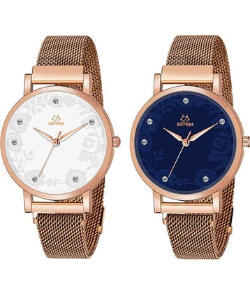 Septem Rose Gold Stainless Steel Analog Womens Watch