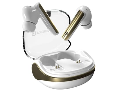 Portronics Harmonics Twins S7, 35 Hour Playtime, Quad Mic, Touch Control, 13mm Driver