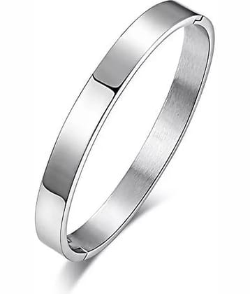 HEER COLLECTION - Silver Kada ( Pack of 1 )