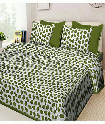 Uniqchoice Cotton King Size Bed Sheet With 2 Pillow Covers ( x )