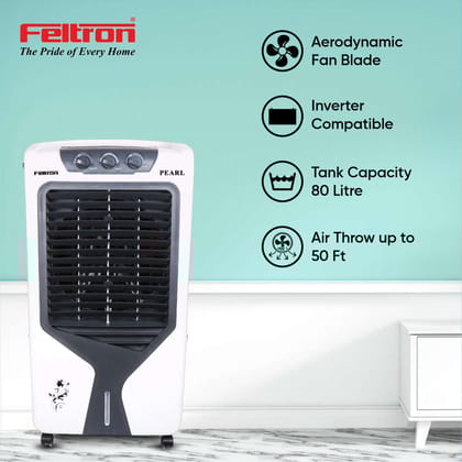 Feltron 80 Ltr Desert Air Cooler (Pearl)