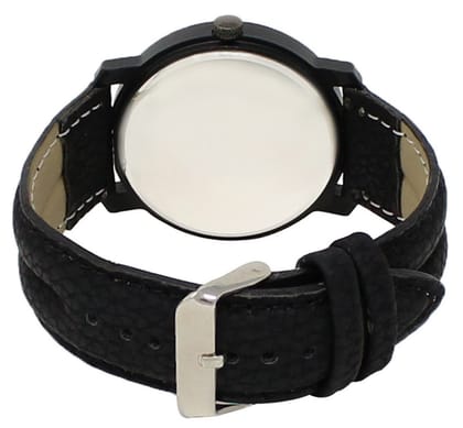 LOREM Black Plain Analog Watch for Men LR21-UF
