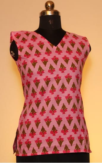 High QualityCotton Short Top Sleeveless