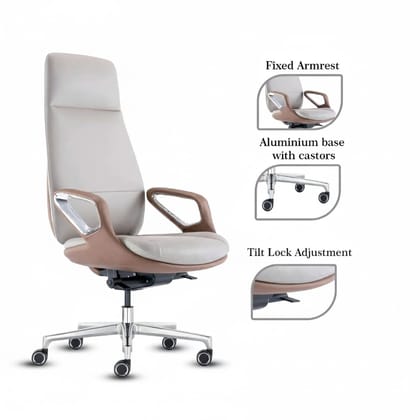 Rose Oriva Luxurious High Back Chair (White)