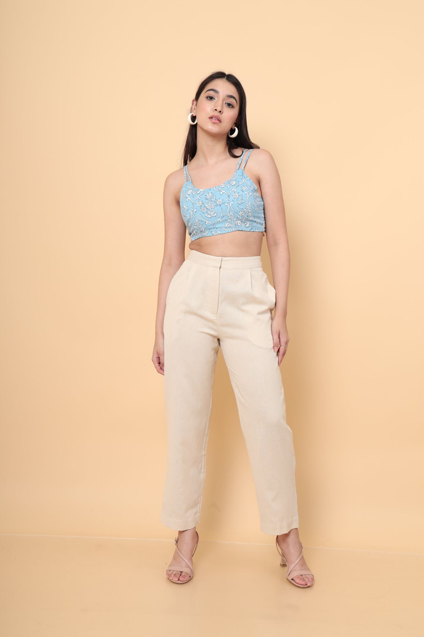Off White Straight Casual Pants-S