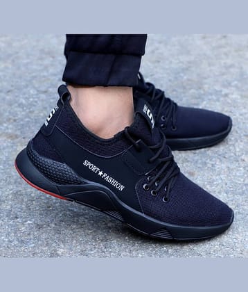Aadi Men's Black Walking Shoes