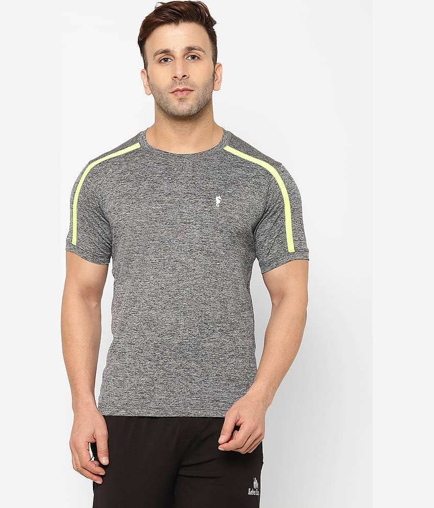 EPPE - Light Grey Polyester Regular Fit Men's Sports T-Shirt ( Pack of 1 )