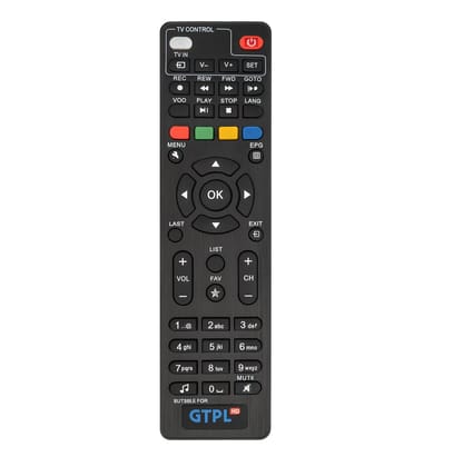 GTPL HD Set Top Box Remote Control (Pack of 2) – Compatible Replacement Remote for GTPL HD Setup Box, Cable TV & DTH – Universal GTPL TV Remote