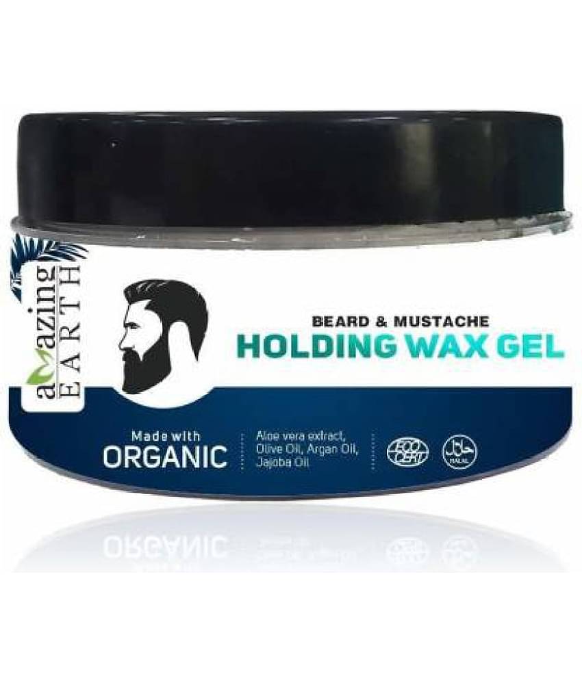 AMAzing EARTH Certified Organic Beard & Mustache Holding Wax Gel for Men