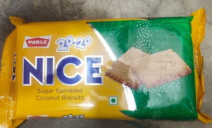 Parle 20-20 nice sugar sprinkled coconut biscuits Parle 20-20 nice sugar sprinkled coconut biscuits