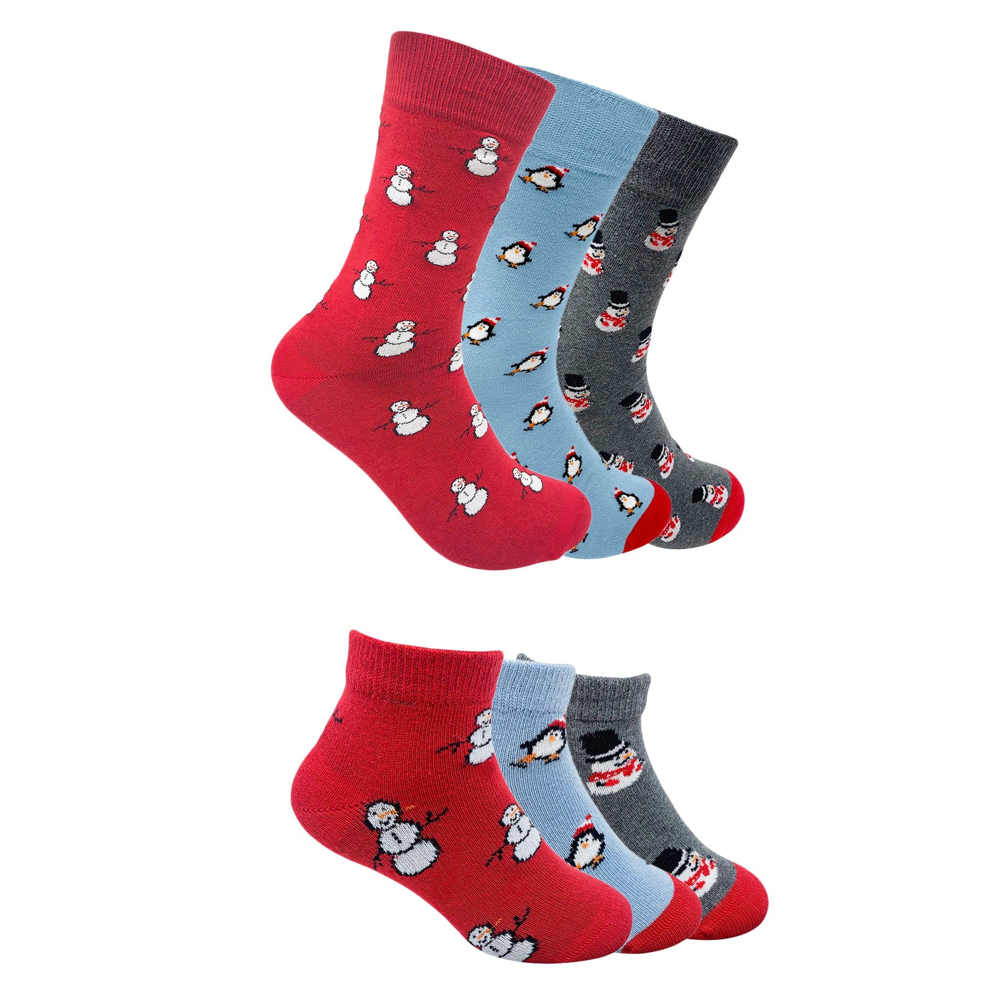 Ho Ho Ho Matching Socks For Daddy & Kids-Size 1: 2-3 Years