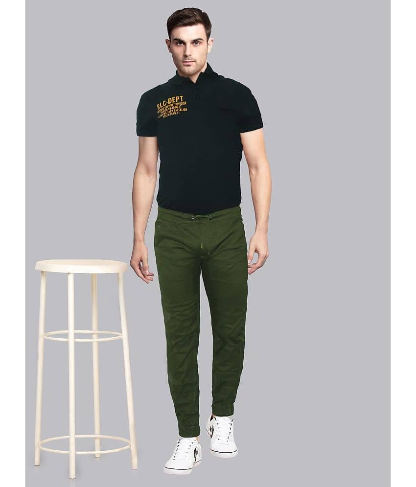 Urban Legends Regular Flat Men's Joggers - Green ( Pack of 1 )