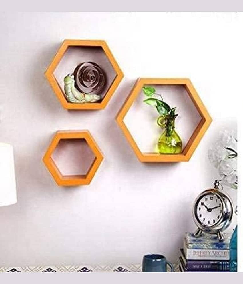 TFS Floating Shelves Orange MDF - Pack of 1