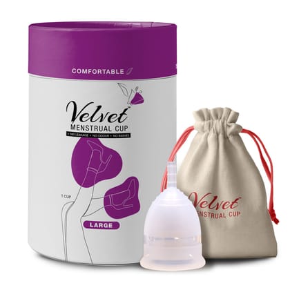 Velvet Reusable Menstrual Cup Large