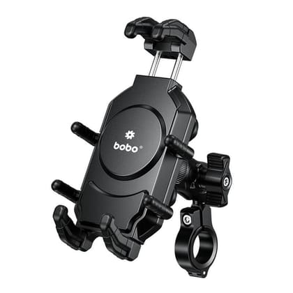 BOBO BM17H PRO Handlebar Mount Anti-Vibration Anti-Theft Waterproof Bike/Motorcycle/Scooter Mobile Phone Holder Mount, Ideal for Maps and GPS Navigation (Black) BOBO BM17H PRO Handlebar Mount Anti-Vibration Anti-Theft Waterproof Bike/Motorcycle/Scooter M