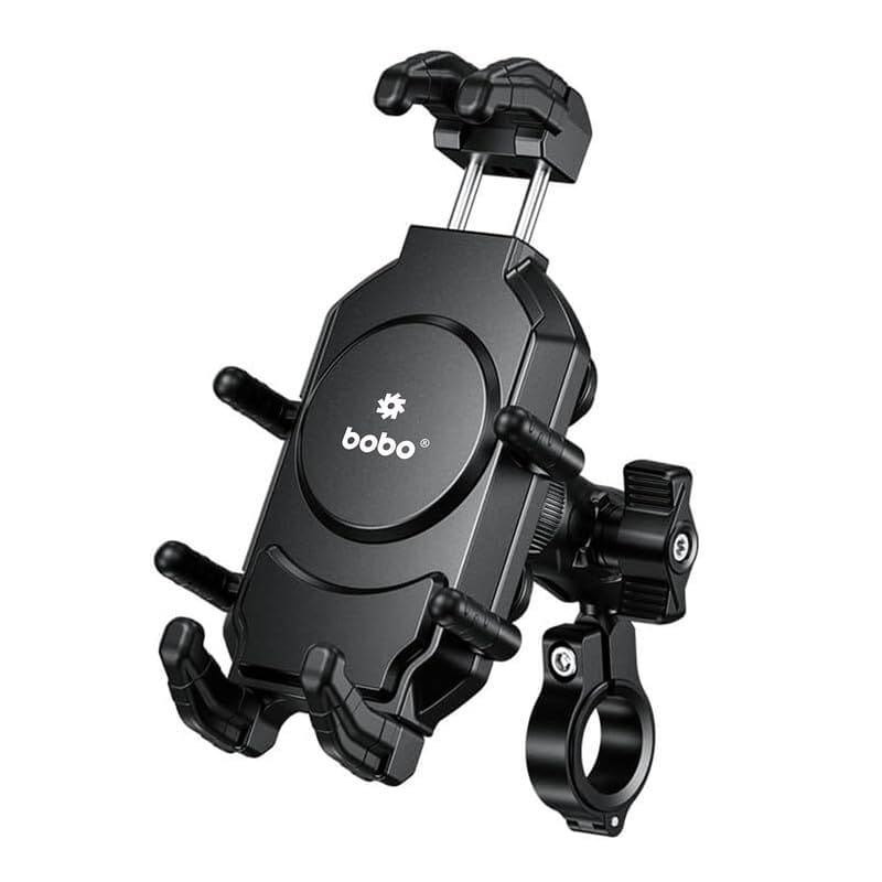 BOBO BM17H PRO Handlebar Mount Anti-Vibration Anti-Theft Waterproof Bike/Motorcycle/Scooter Mobile Phone Holder Mount, Ideal for Maps and GPS Navigation (Black) BOBO BM17H PRO Handlebar Mount Anti-Vibration Anti-Theft Waterproof Bike/Motorcycle/Scooter M