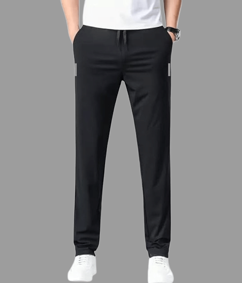 attitude start of fashion Black Lycra Men's Trackpants ( Pack of 1 )