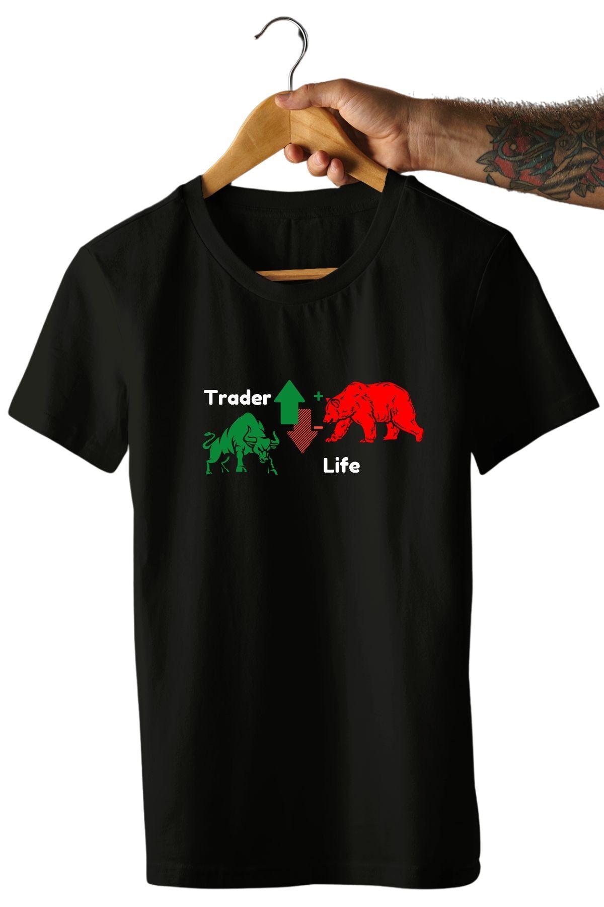 Trader life Unisex T-Shirt-Black / S