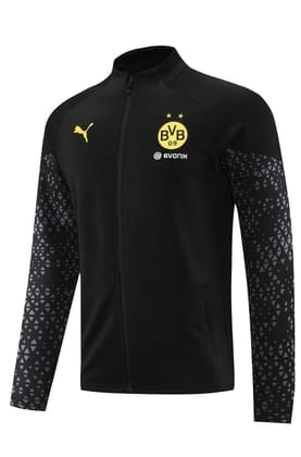Borussia Dortmund Black Winter Jacket 23 24 Season-S