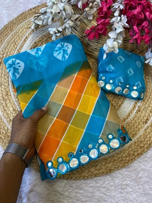 Lehriya shibori prints