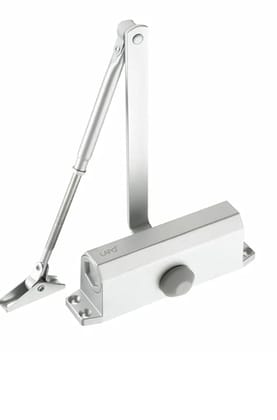 ADISON Door Closer for Security Gates and Doors, 1N Threshold, Threshold Black Finish Automatic Closure Adjustable Tension
