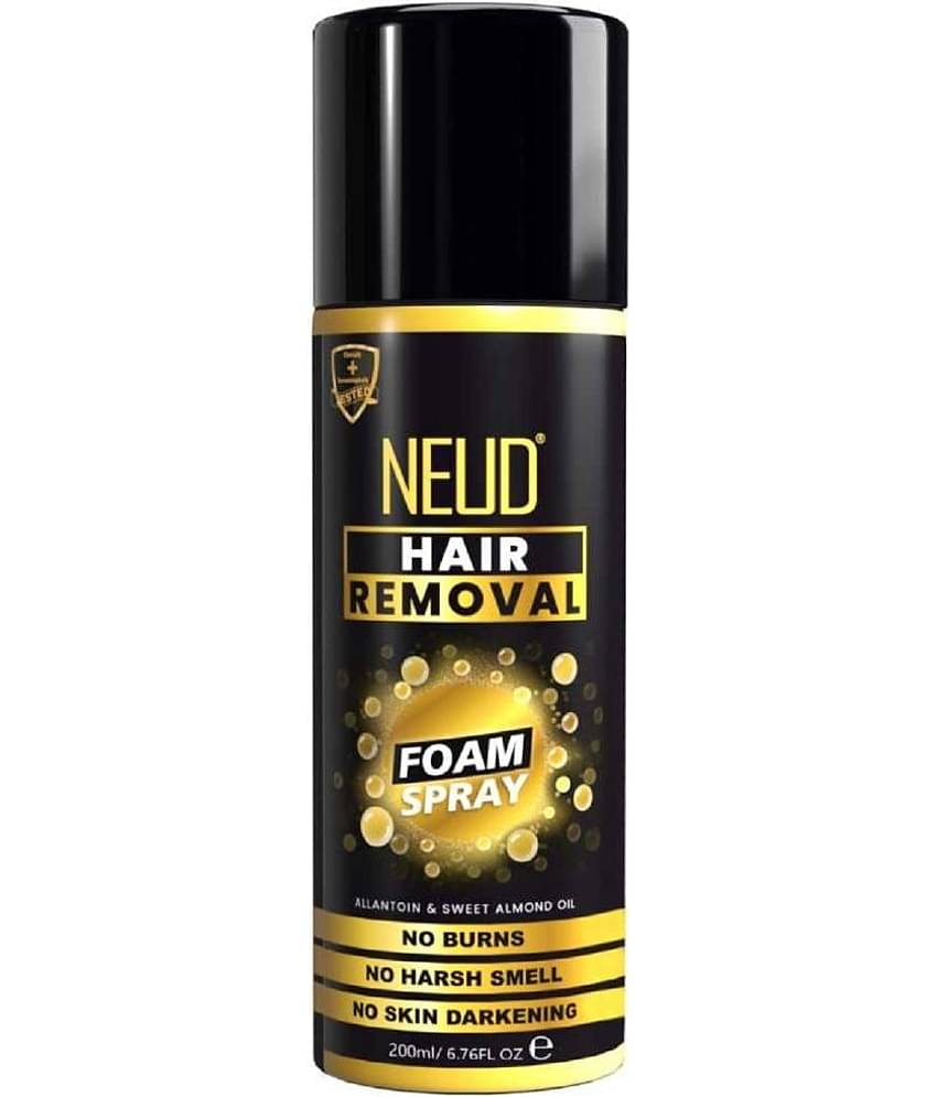 NEUD Hair Removal Foam Spray with No Burns, Harsh Smell or Skin Darkening, 200 ml