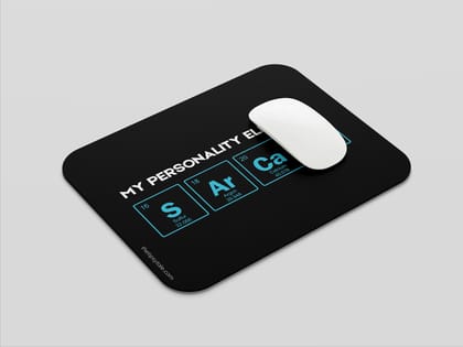 "My Personality Elements: Periodic Table " Mousepad Enhance Your Workspace with Style