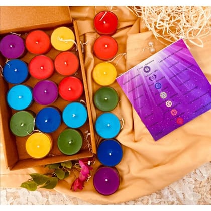 CHAKRA BALANCING SOY TLIGHT CANDLES
