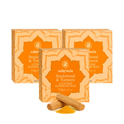 ashpveda Sandalwood & Turmeric Bathing Soap