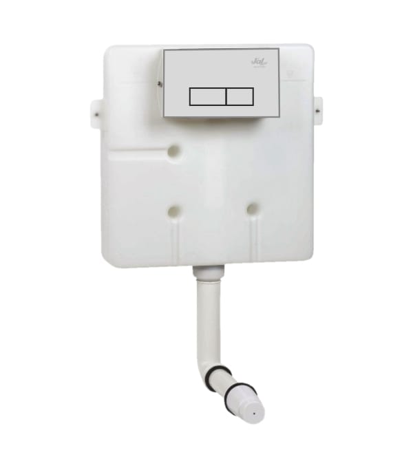 Concealed Cistern Slim Body 'SERENE' with Drain Pipe Connection Set for Wall Hung WC (without Control Plate)