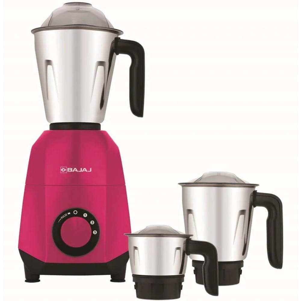 Bajaj Ninja Series NOTCH 500-Watt Mixer Grinder (3-jar, French Blue)