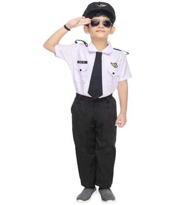 s muktar garments - White Cotton Blend Boys Professional Costume ( Pack of 1 ) - None