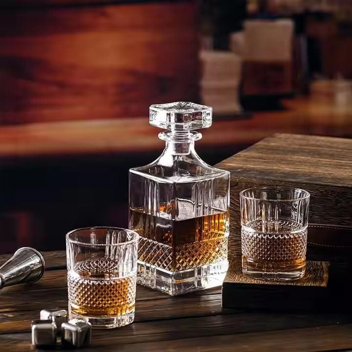 Premium Stylish,Crystal Bourbon Whiskey Brandy Glasses Wine Glass Crafted Lead Free Glass Great Rocks Barware for Scotch Bourbon Liquor Cocktail Drinks Spirit Drinks Scotch Cognac,(310 ml)