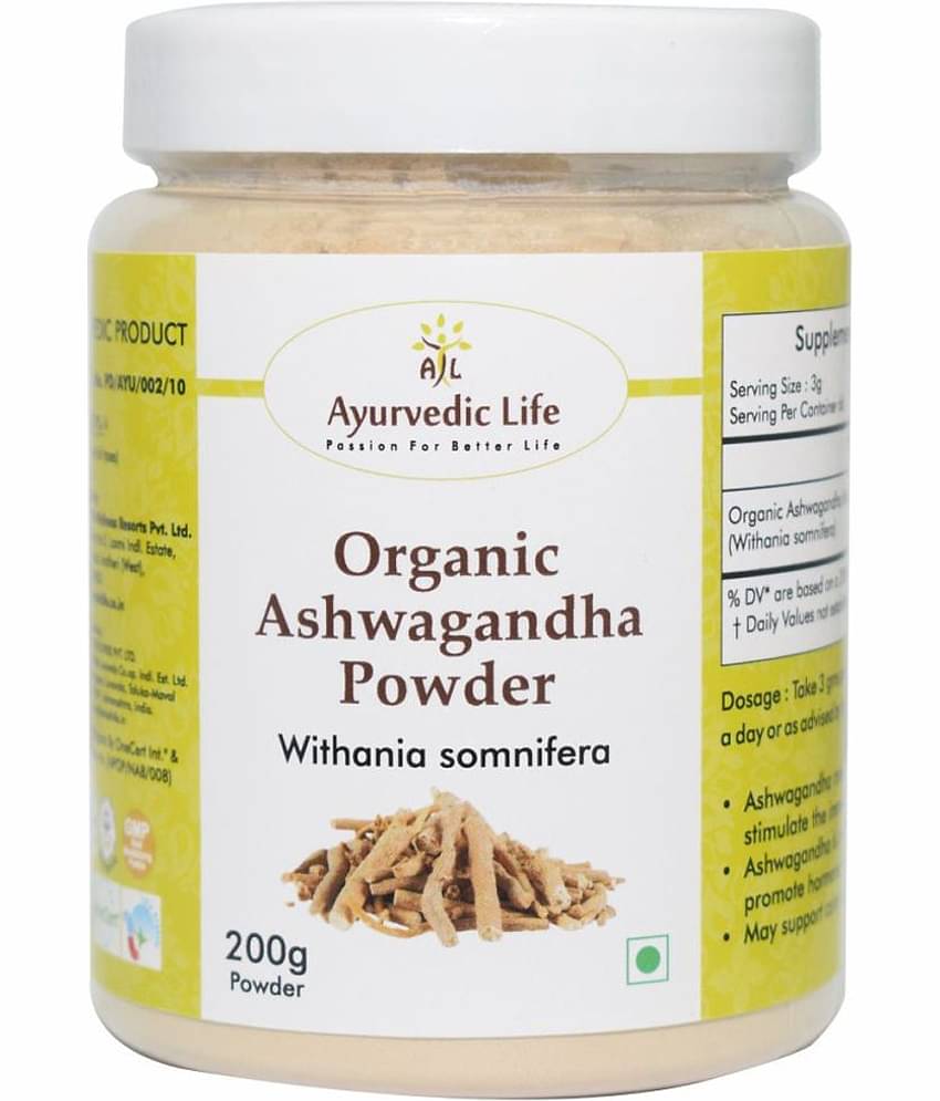 Ayurvedic Life Organic Ashwagandha Powder 200 gm Pack Of 1