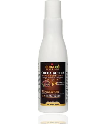 Subaxo Cocoa Butter Body Lotion Cocoa Butter Shea Butter Lotion