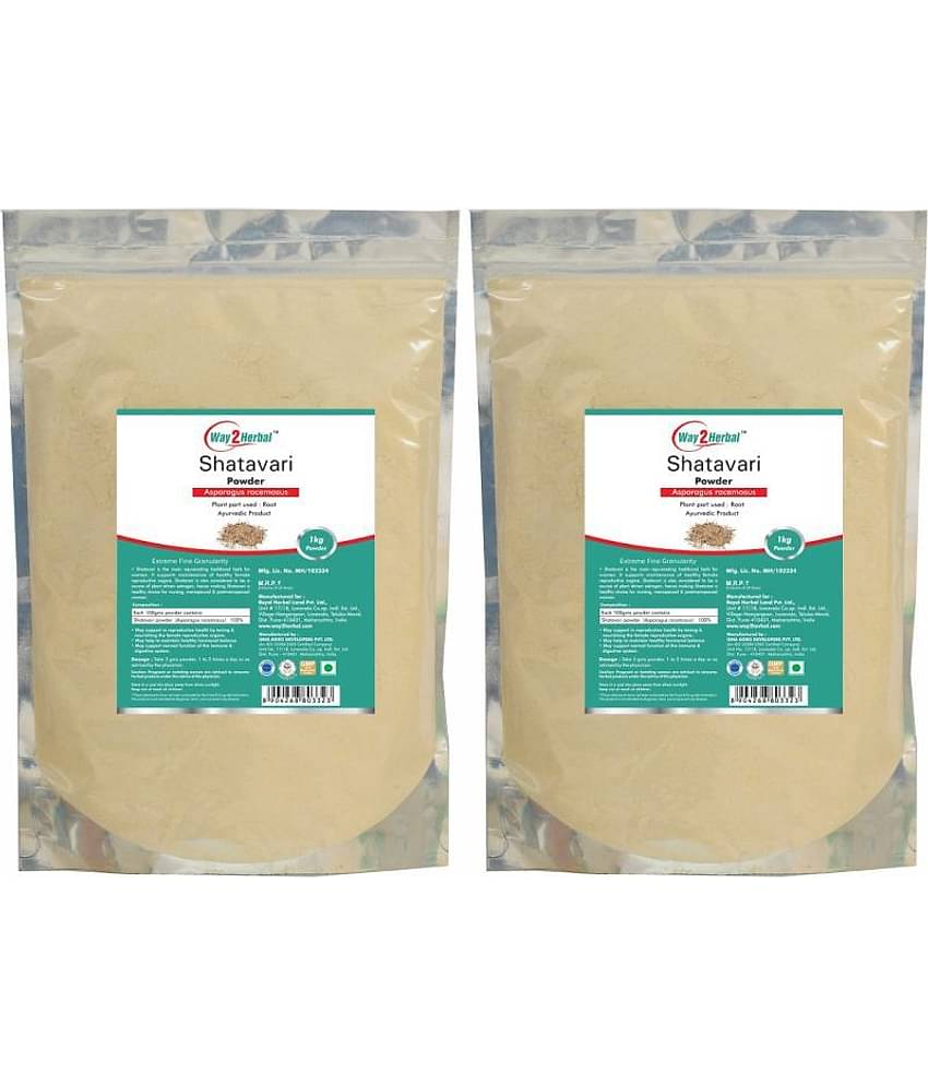 Way2Herbal Shatavari Powder 1 kg Pack of 2