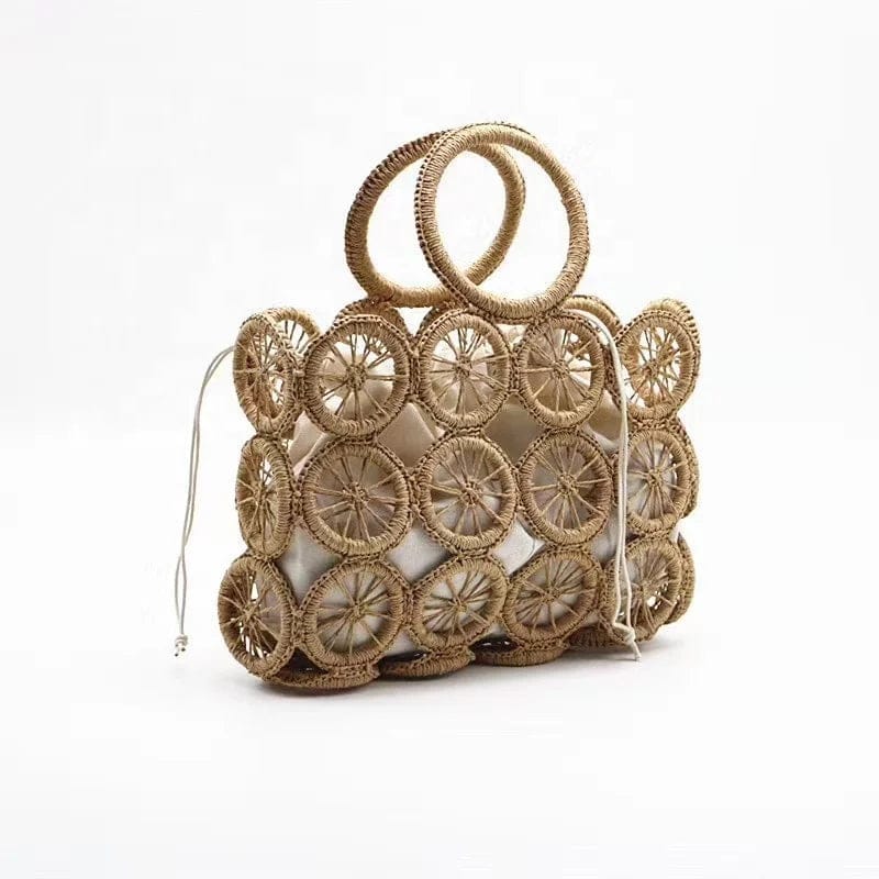 OEM women fashion mini clutch bag exquisite unique design summer straw beach bag