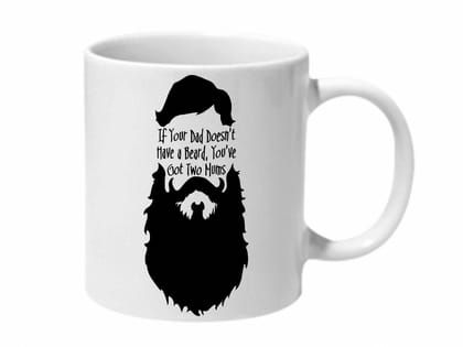 Multicolor Beard Quote Ceramic Mug