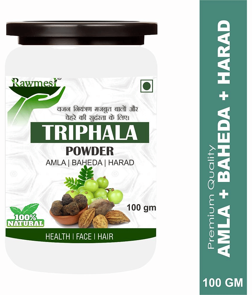 Rawmest Triphala (Amla, Harad, Baheda) For Hair Powder 100 Gm Pack of 1