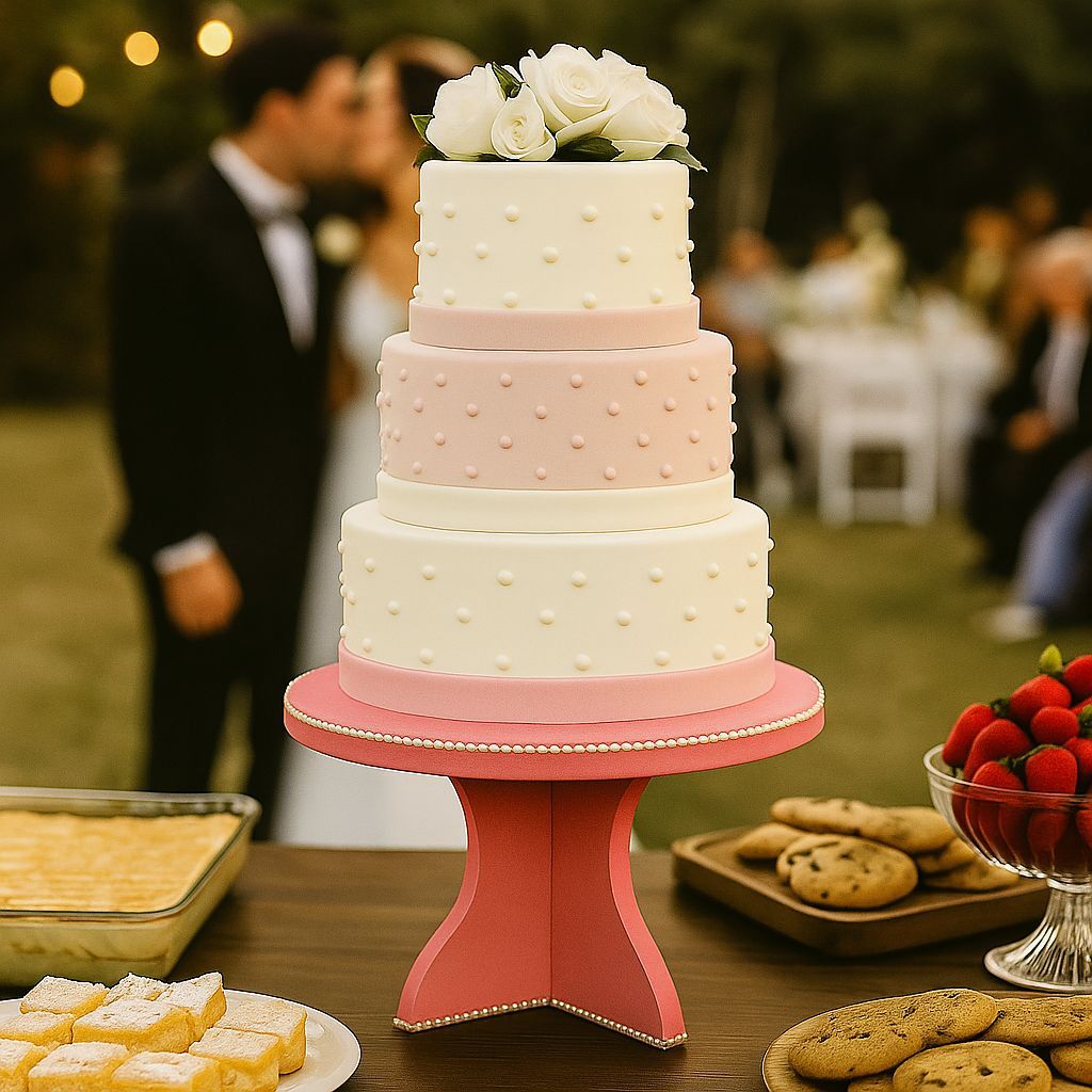 Dbeautify's MDF Round Cake & Dessert Stand