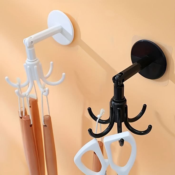 Strong Adhesive Wall Mounted Hook {360° Rotatable}💫(Pack Of 5)